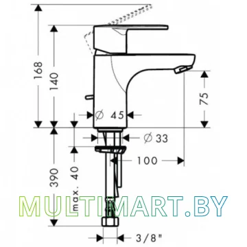 Смеситель Hansgrohe Talis E2 31612000 картинка 3